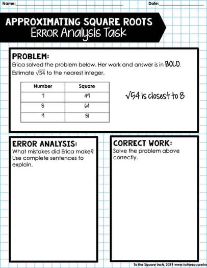 Number System Error Analysis