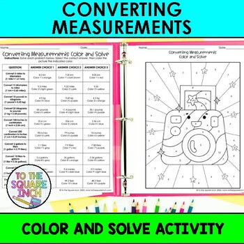 Converting Measurements Color & Solve Activity