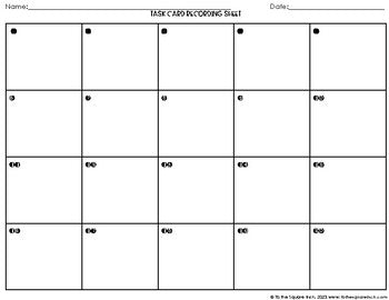 Evaluating Algebraic Expressions Task Cards