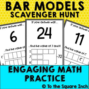 Bar Model Scavenger Hunt