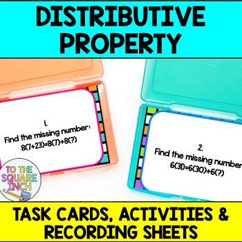 Distributive Property Task Cards