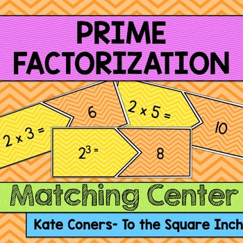 Prime Factorization Center – To The Square Inch