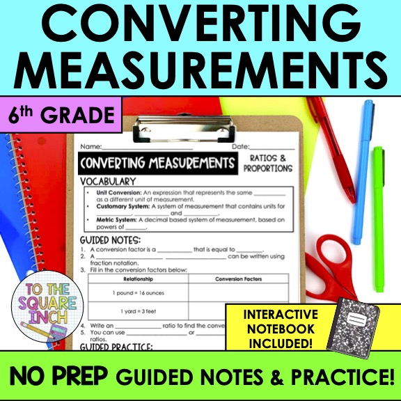 Converting Measurement Notes – To The Square Inch