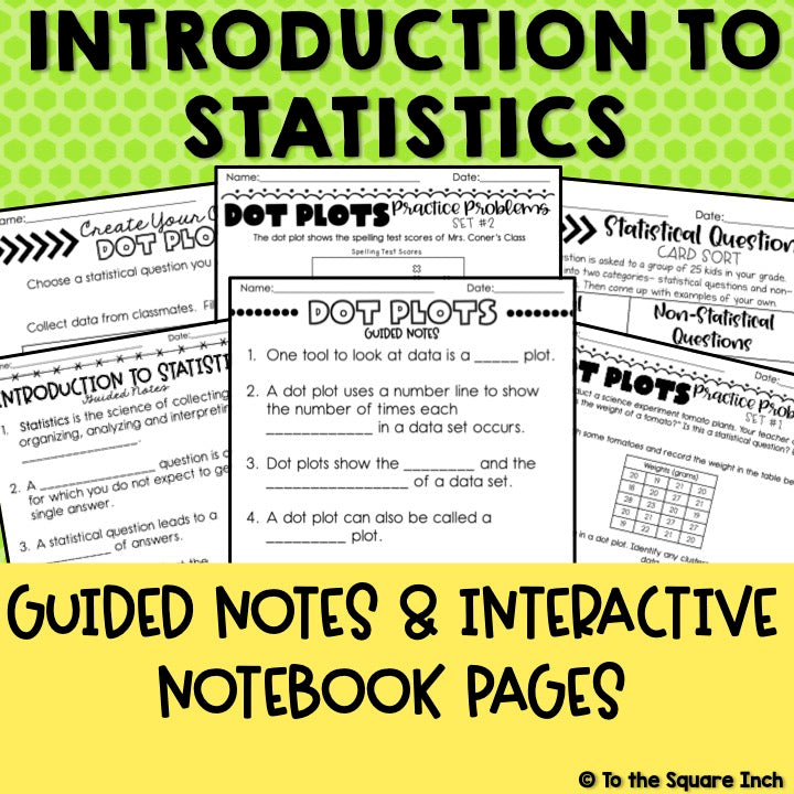 Introduction to Statistics Interactive Notebook