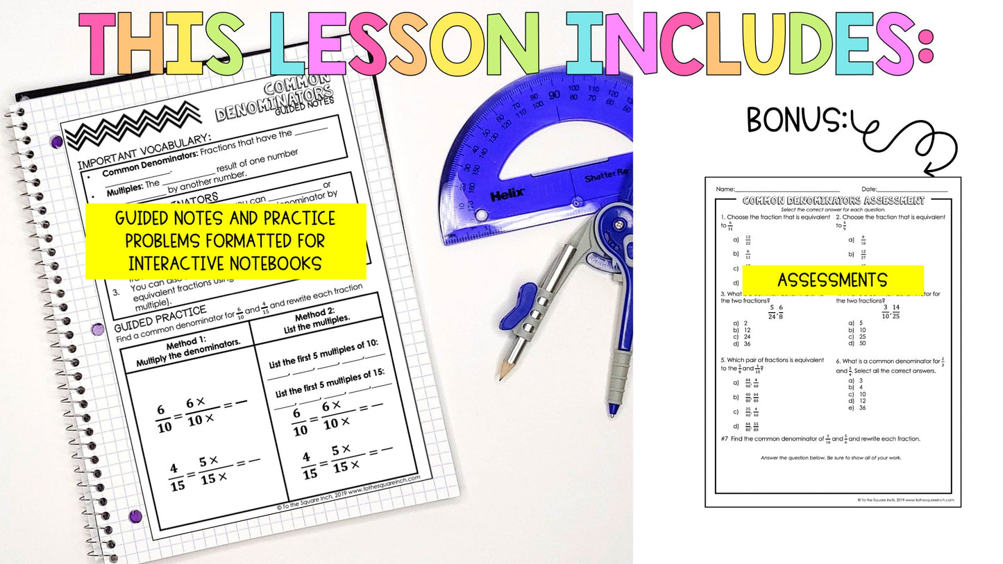 Common Denominators Notes