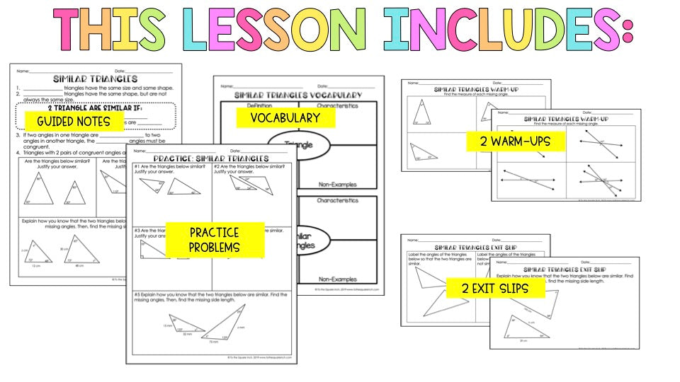 Similar Triangles Notes