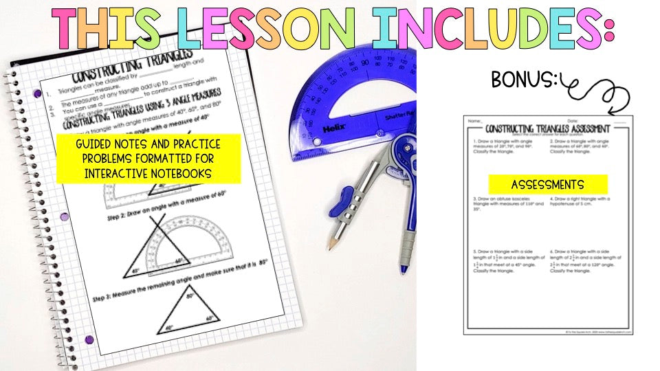 Constructing Triangles Notes