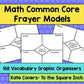 Grades 6th, 7th and 8th Grade Common Core Math Vocabulary Frayer Model Cards