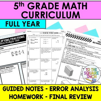 Quality Math Classroom Resources for Middle School | ToTheSquareInch ...